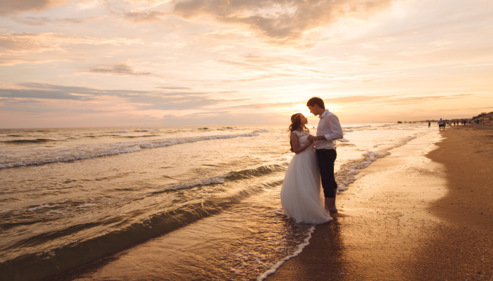 algarve wedding couple