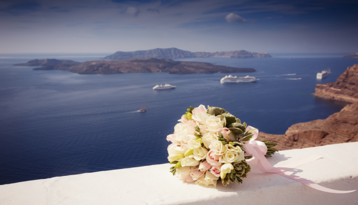 small greek island wedding